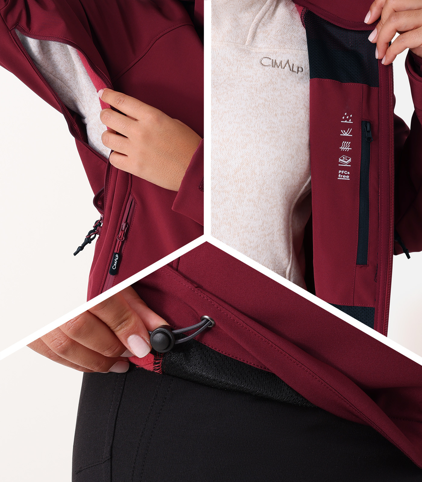 Women's softshell hiking jacket | CIMALP®