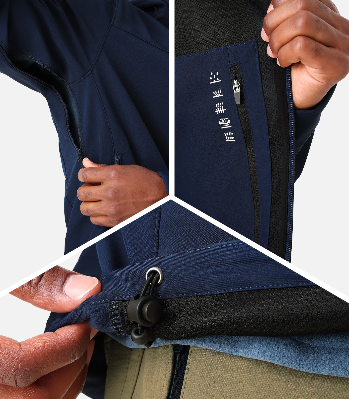 Giacca Softshell | Impermeabile e traspirante 10K/10K