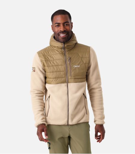 Chaqueta polar híbrida