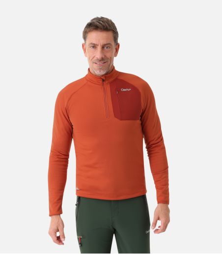 Polaire technique à col zippé CimaGrid®