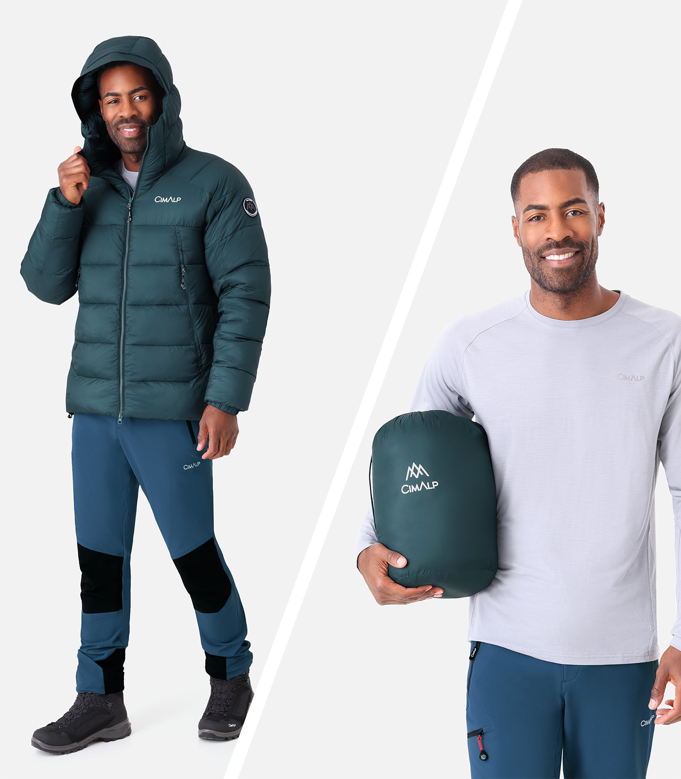 Chaqueta de plumón cálida y duradera