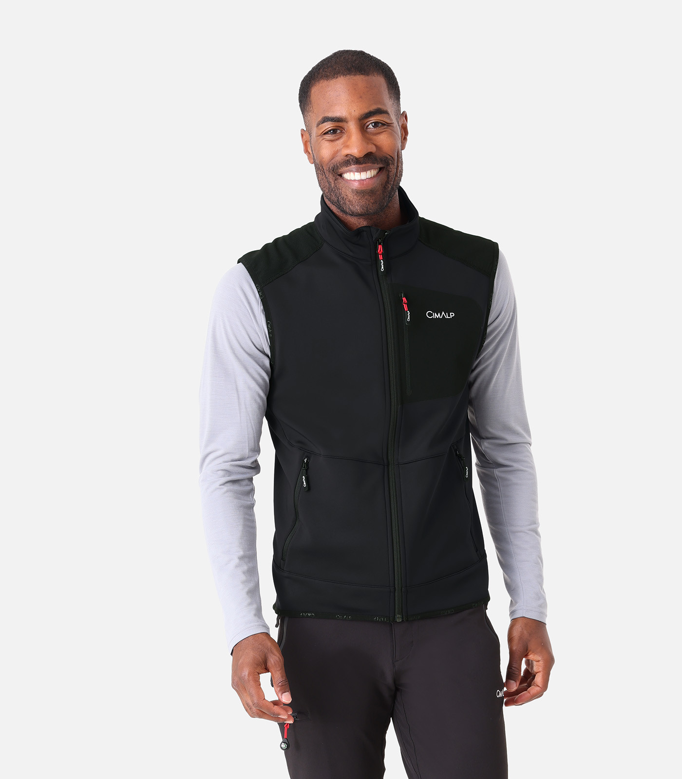 Fleece-Weste mit Verstärkungen