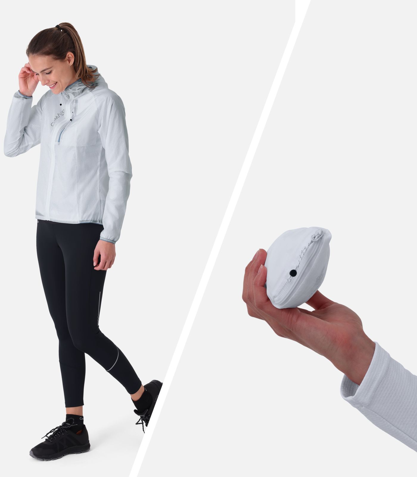 Chaqueta cortavientos y ultraligera