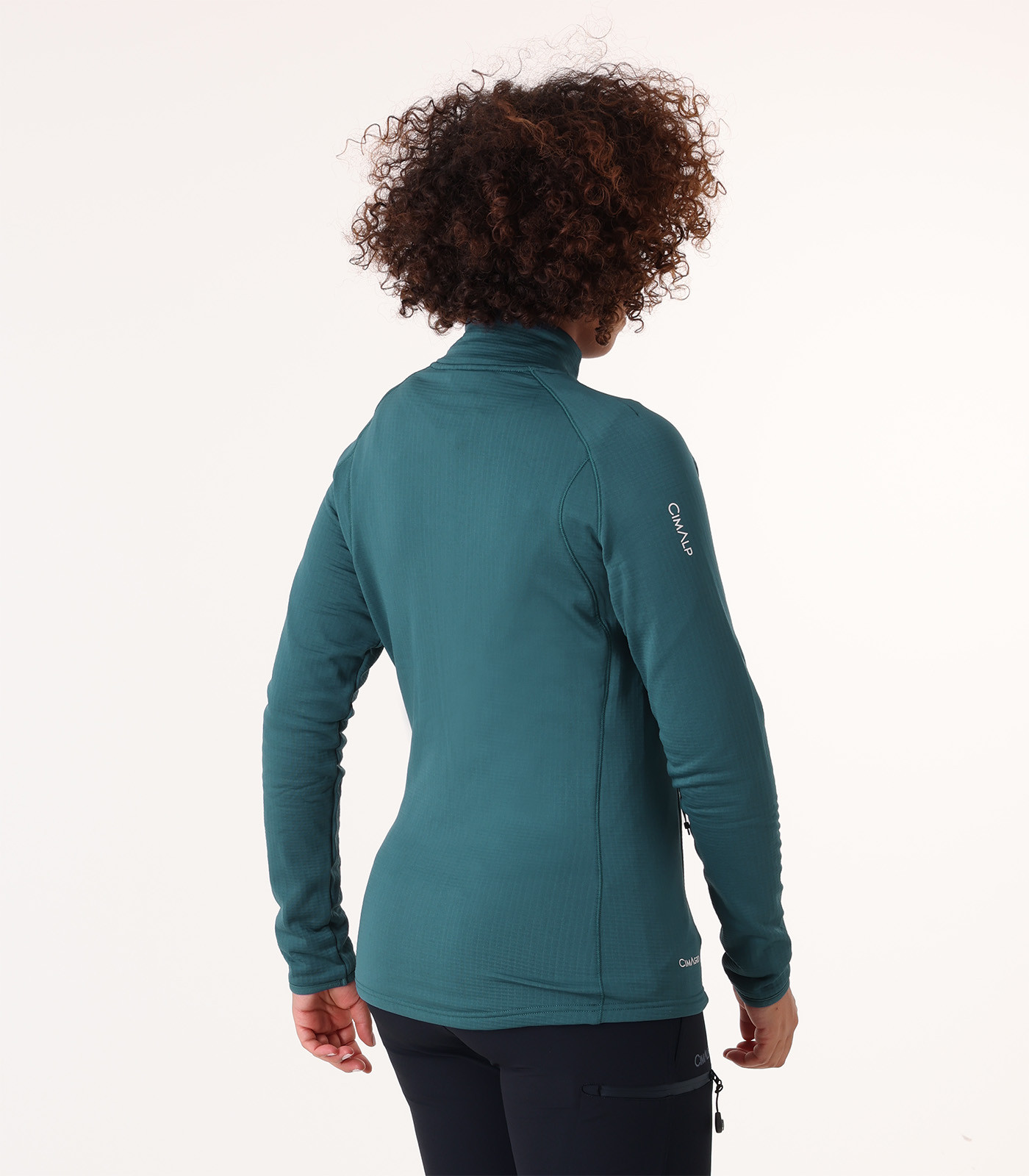 Funktionales Fleece mit Stretch ohne Kapuze