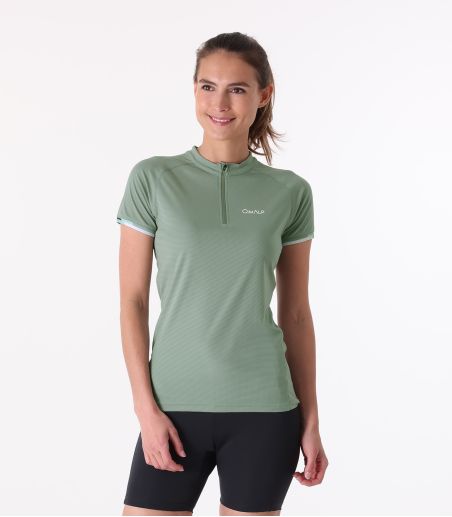 Camiseta técnica media cremallera