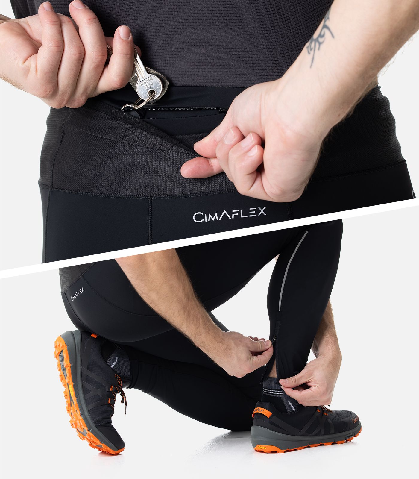 Mallas técnicas de trail running para hombre | Cimalp