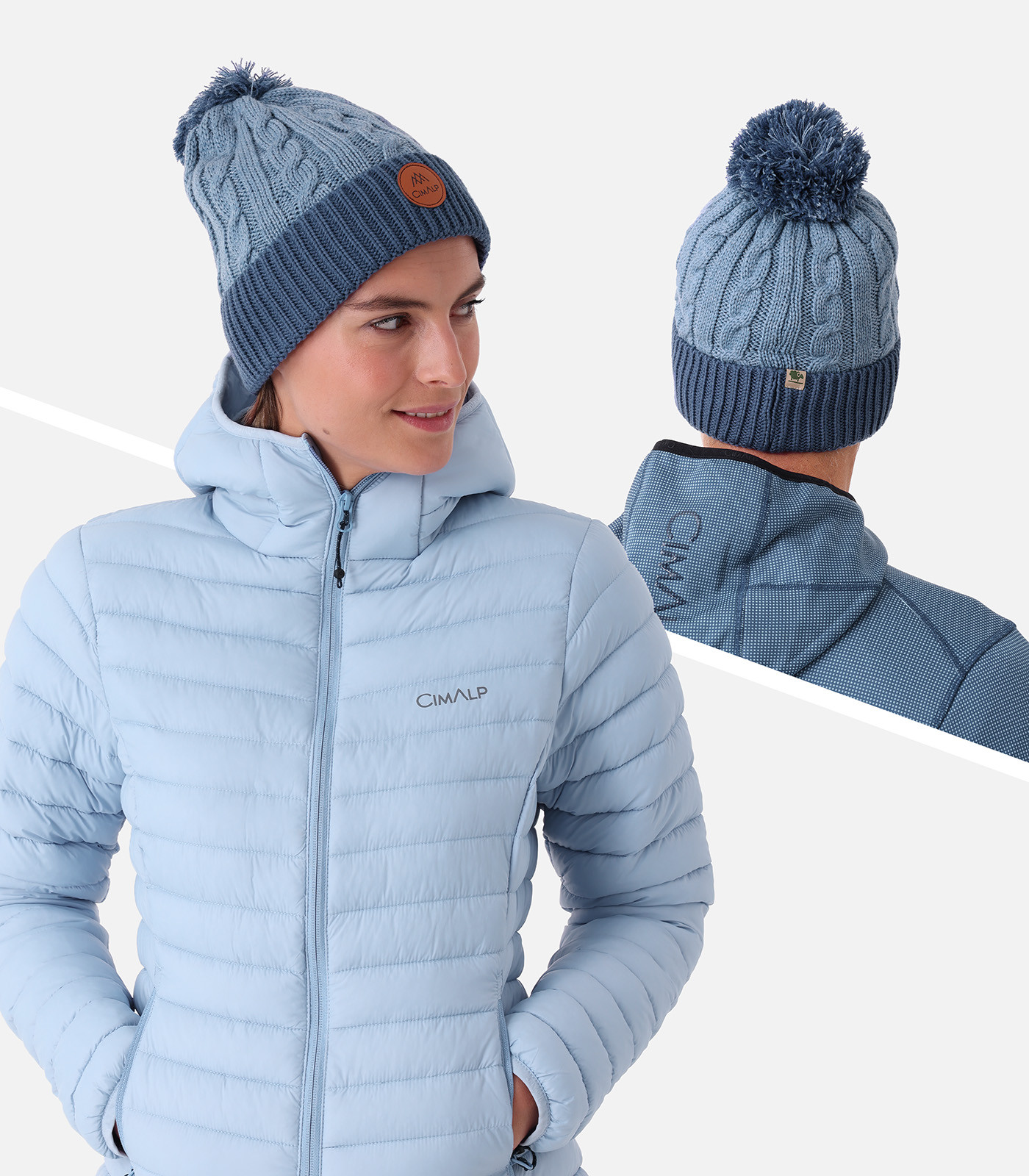 Gorro con pompón de lana merino | Cimalp