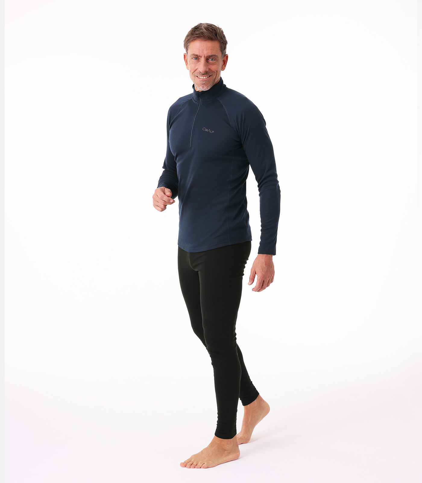 Men’s Half-Zip Thermal Base Layer – Optimal Insulation & Moisture Transfer
