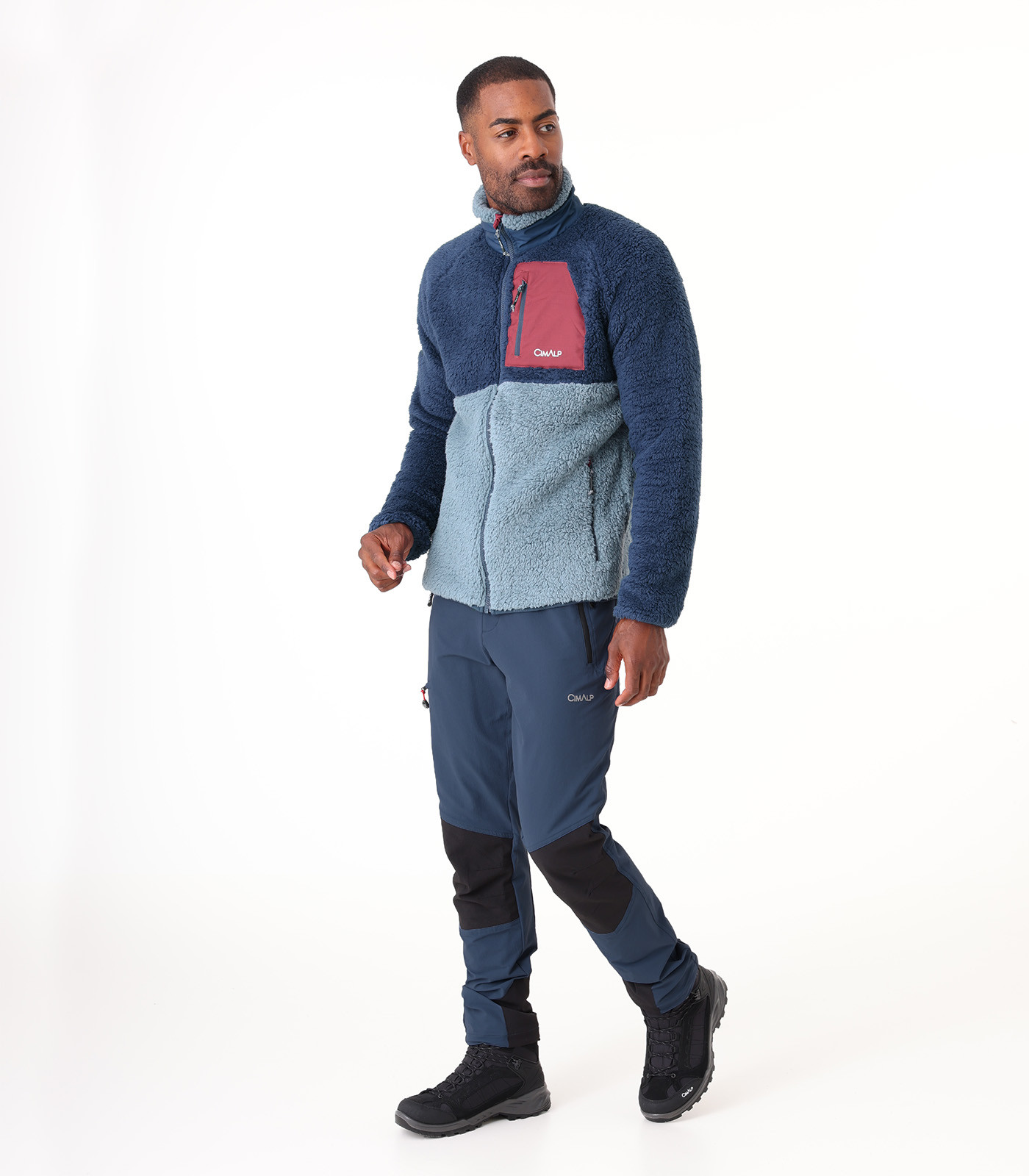 Giacca in pile Sherpa