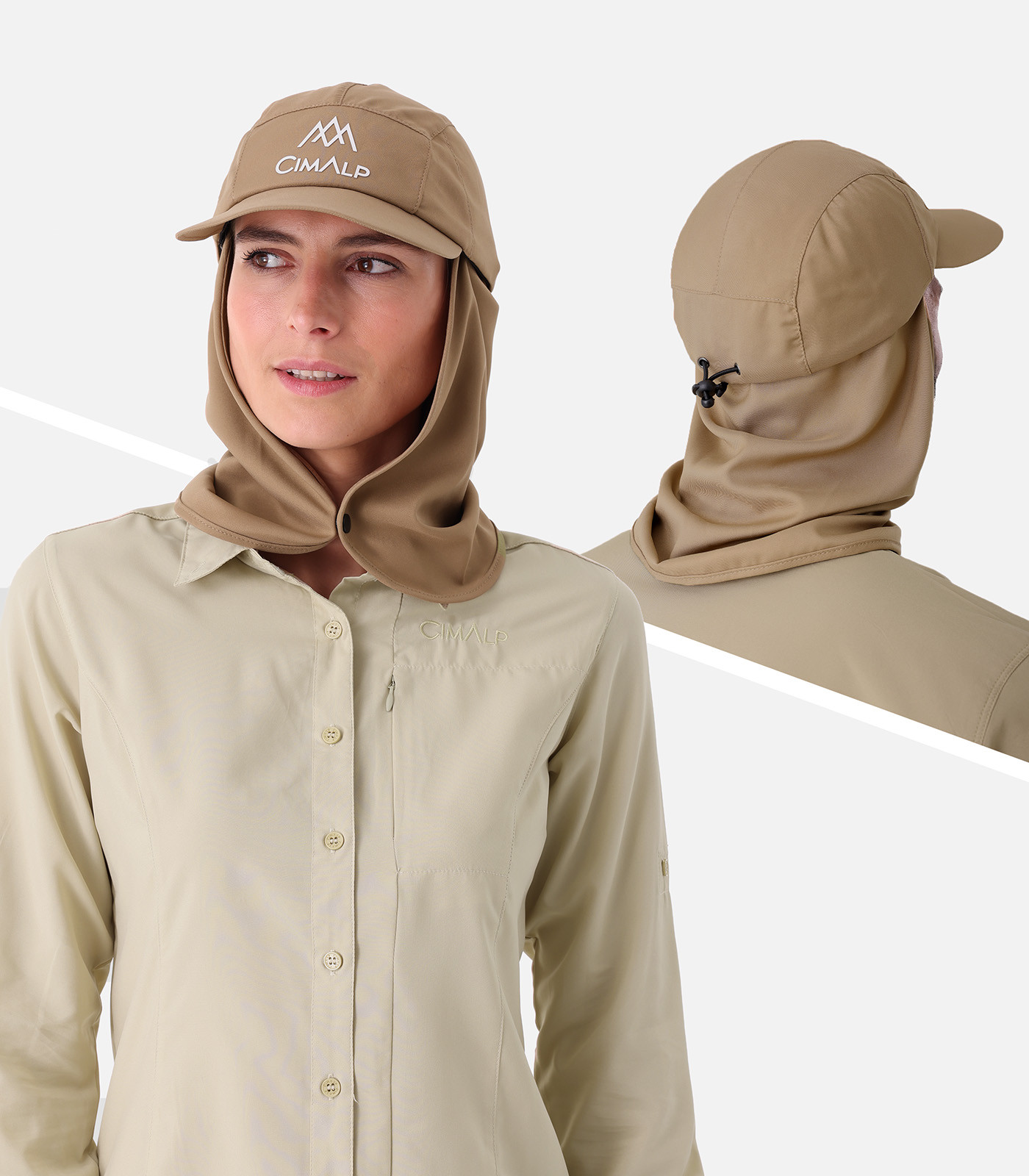 Cappello sahariano con pattina protettiva per la nuca