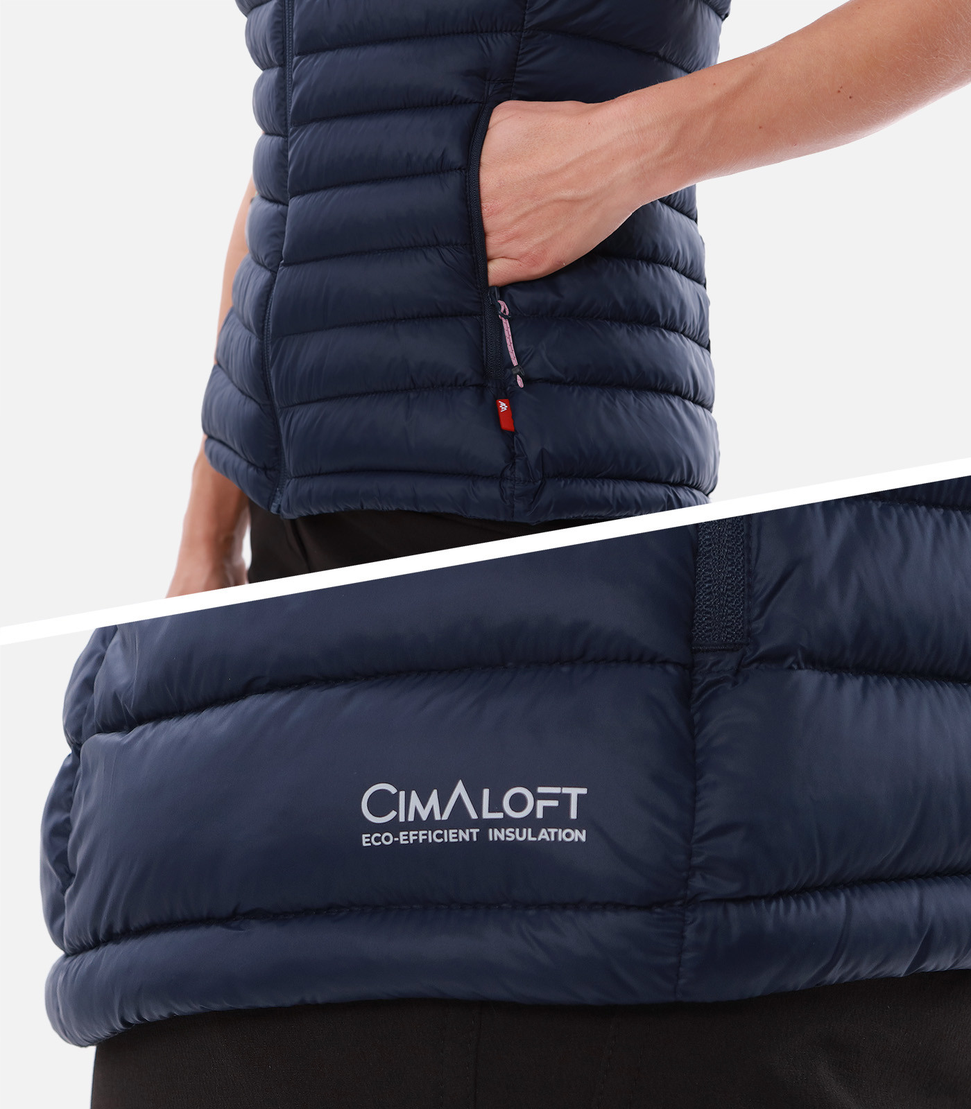 Ärmellose Kunstdaunenweste für Damen | CIMALP®