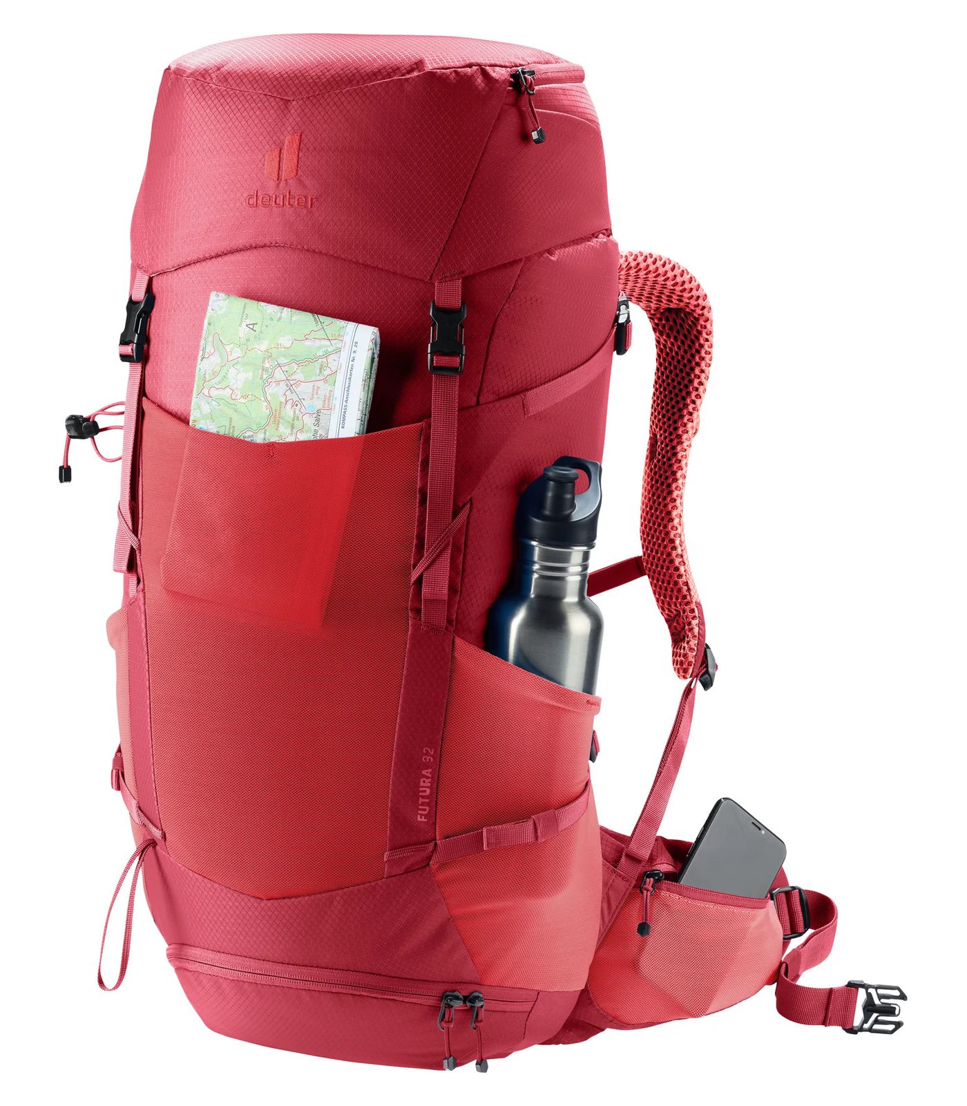 Sac à dos rando forme borne dos filet tendu Deuter