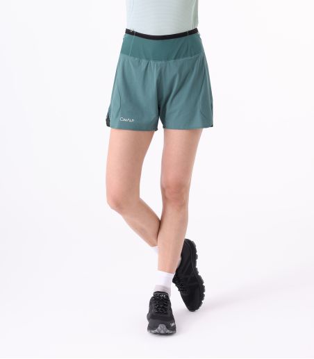 Short de trail con braga ultraligera y cintura múltiples bolsillos