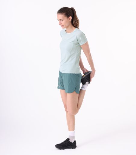 Short de trail con braga ultraligera y cintura múltiples bolsillos