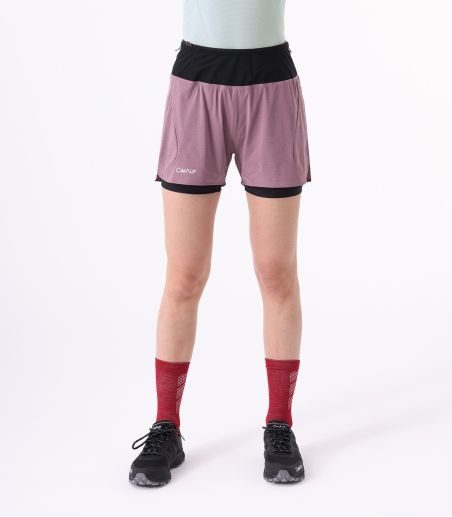 Short de trail running ultraligero con cintura múltiples bolsillos