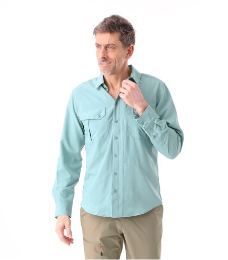 Chemise manches longues en tissus anti-moustiques