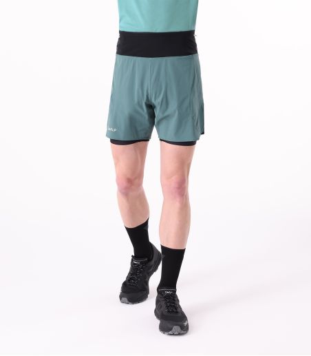 Short de trail running ultraligero con cintura múltiples bolsillos