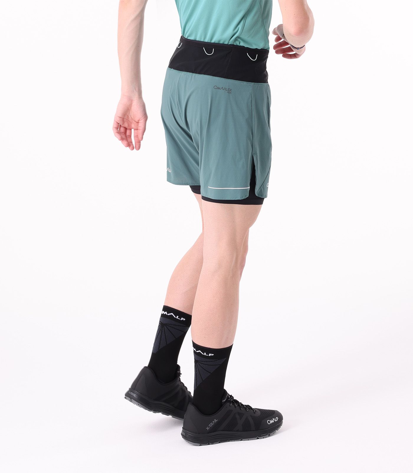 Short de trail running ultraligero con cintura múltiples bolsillos