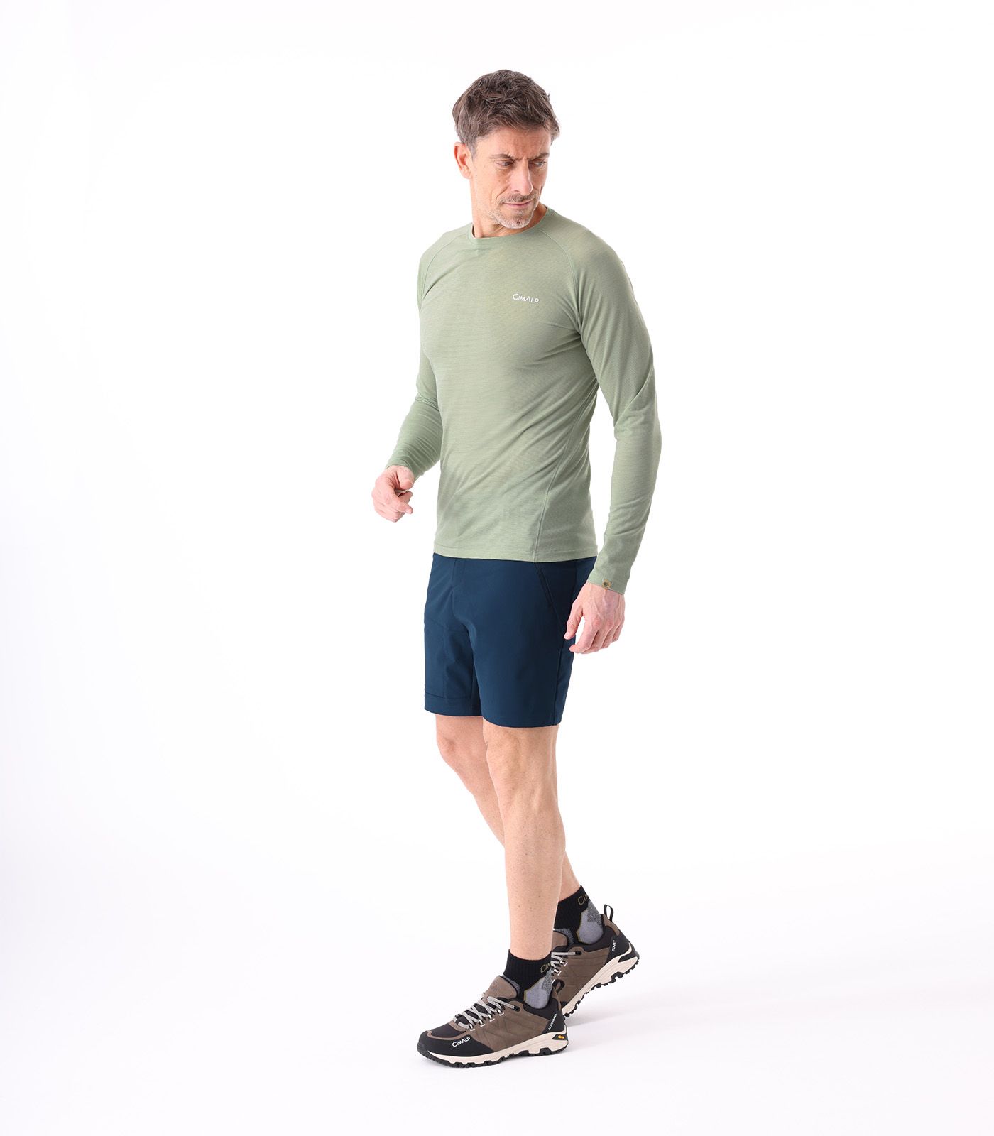 Camiseta de lana merino de manga larga