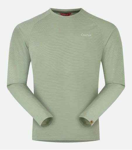 Camiseta de lana merino de manga larga